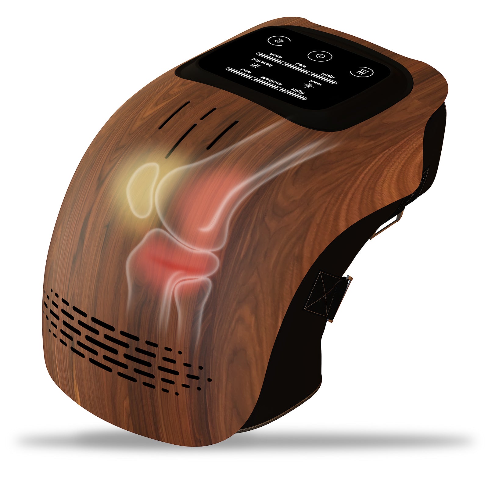 Gocrisandy intelligent electric knee massager with heating, infrared, laser, and vibration for home pain relief.