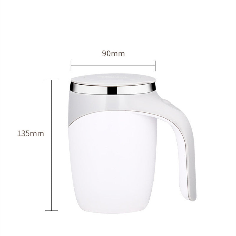 Gocrisandy rechargeable automatic stirring coffee cup with magnetic rotating mechanism for smooth mixing of drinks.