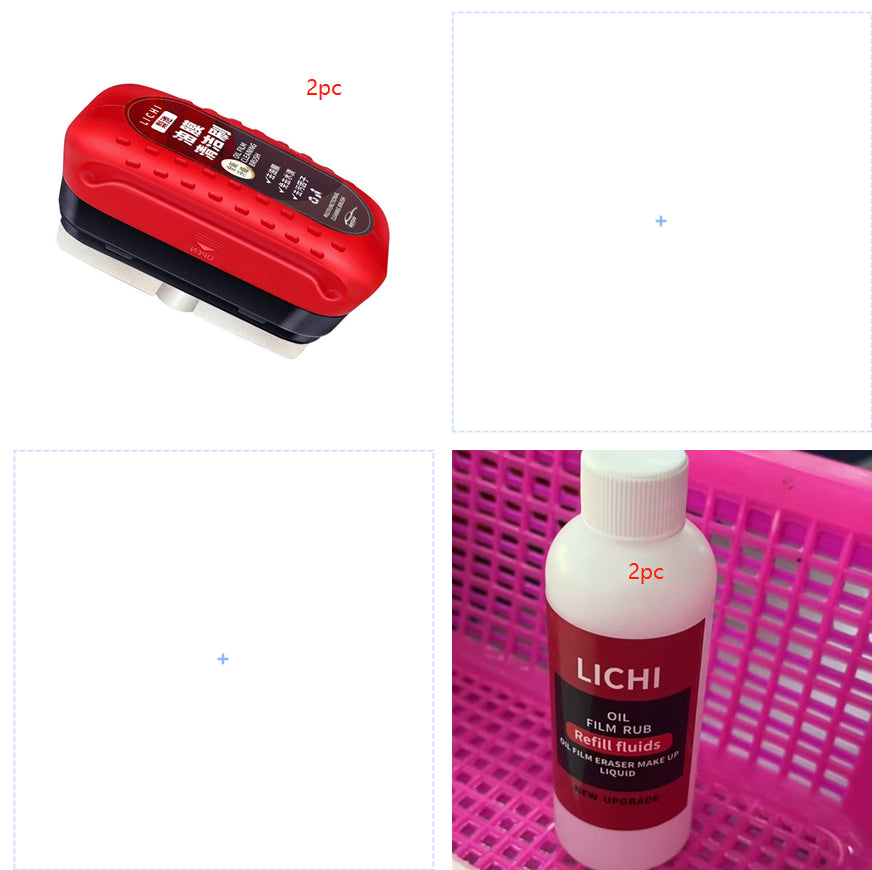 Automotive Oil Film Cleaning Brush Windshield Car Glass Sponge Cleaner Universal Removes Dirt Glass Cleaning Wipe Board Tool - GoCrisandy