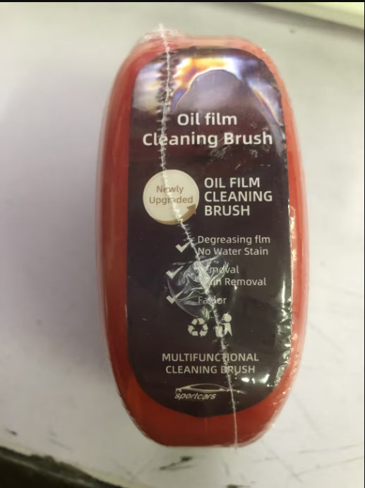 Automotive Oil Film Cleaning Brush Windshield Car Glass Sponge Cleaner Universal Removes Dirt Glass Cleaning Wipe Board Tool - GoCrisandy