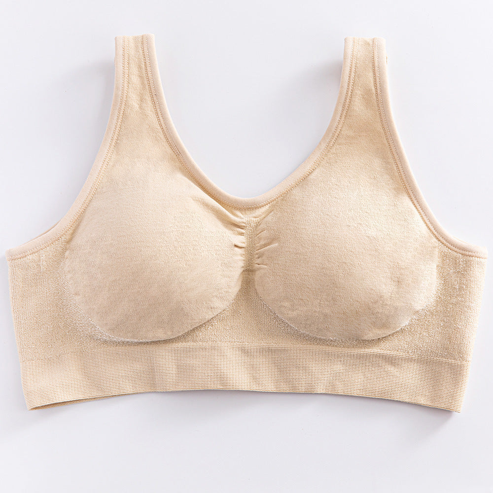 Plus-size Gocrisandy premium shapewear bra for women, bright lingerie style, seamless undergarment for sizes S to 3XL.