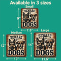 Beware of Dogs Wooden Sign – Handcrafted Birch Plywood Wall Décor – Indoor & Outdoor UV-Coated Dog Warning Sign – Made in USA - 961062