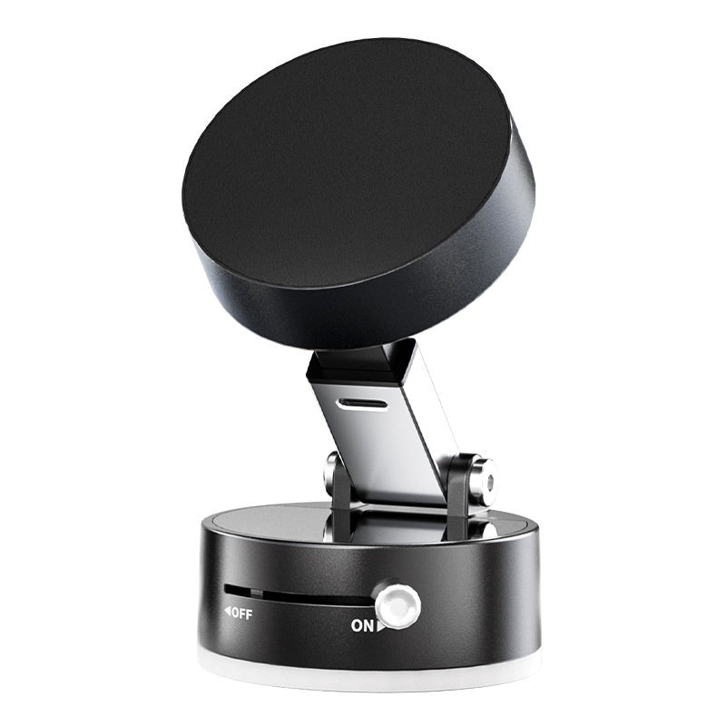 Gocrisandy foldable magnetic vacuum car phone holder with suction cup, designed for hands-free navigation and secure smartphone mounting.