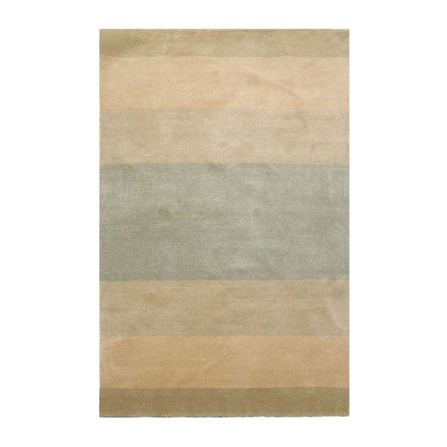 3'10''x6' Hand Knotted Tibetan Wool and Silk Tibetan Modern & Contemporary  Oriental Area Rug Aqua,Beige Color