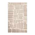 5' x8'' Hand Tufted Hand Made 100% Wool Designer Modern & Contemporary  Oriental Area Rug Taupe,Ivory Color