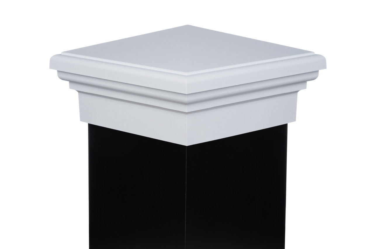 8x8 Post Cap │ White Pyramid