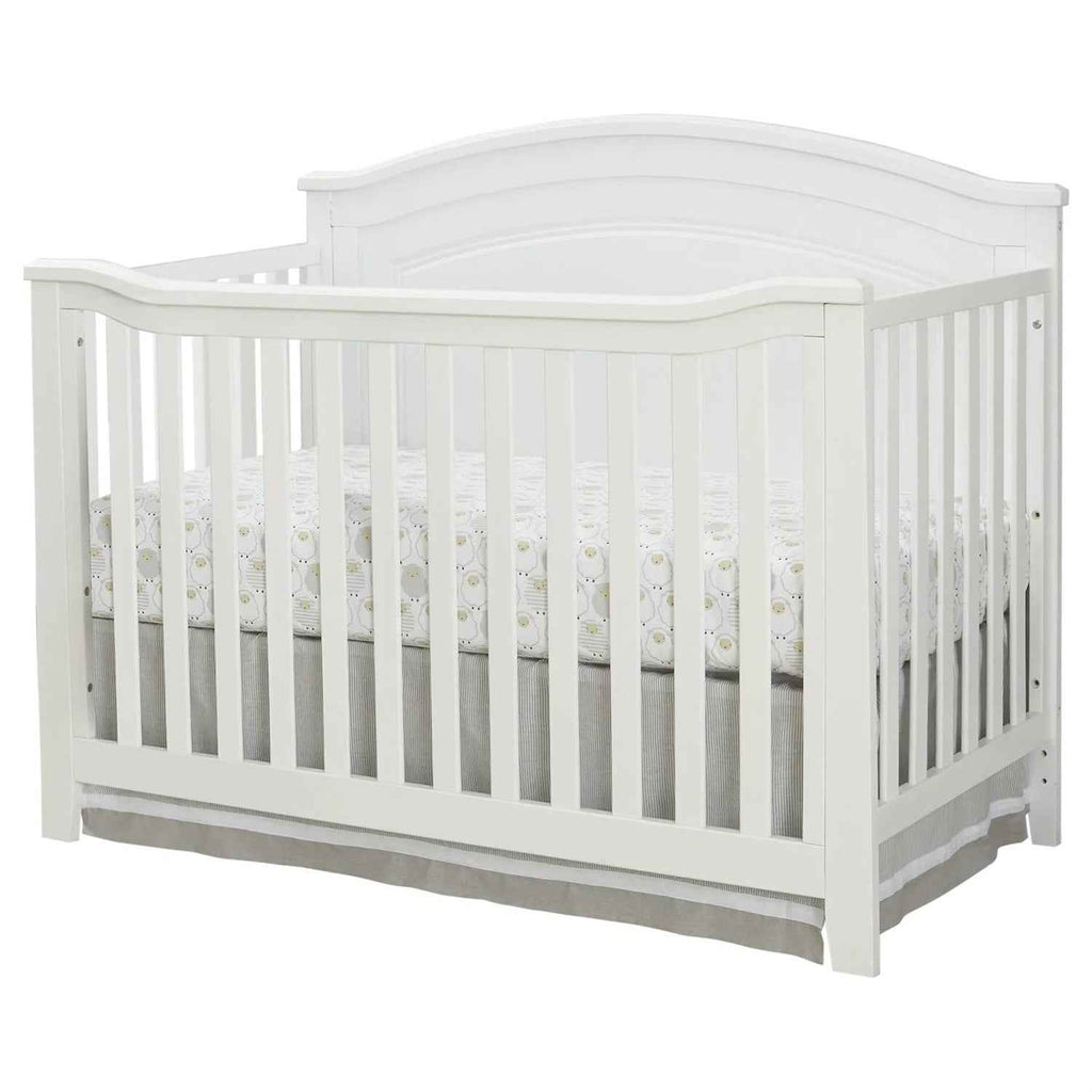 SF Home Solid Wood Convertible Crib in White - Toddler Bed Sold Separately