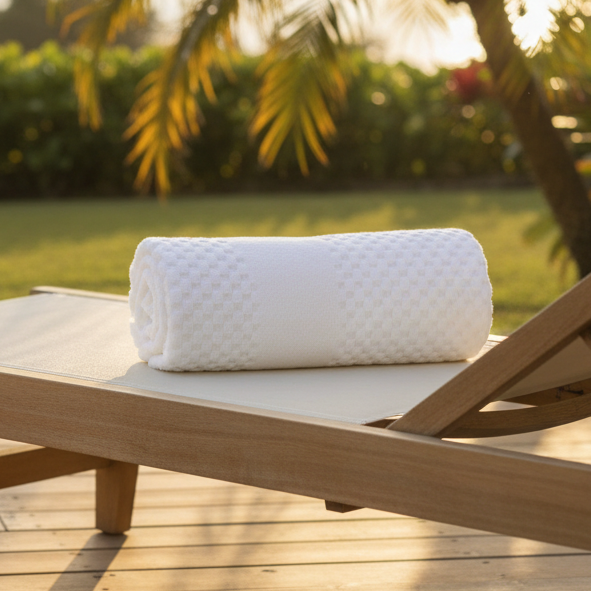 GTY Collection Zero Twist Premium Towels All over Checker Design