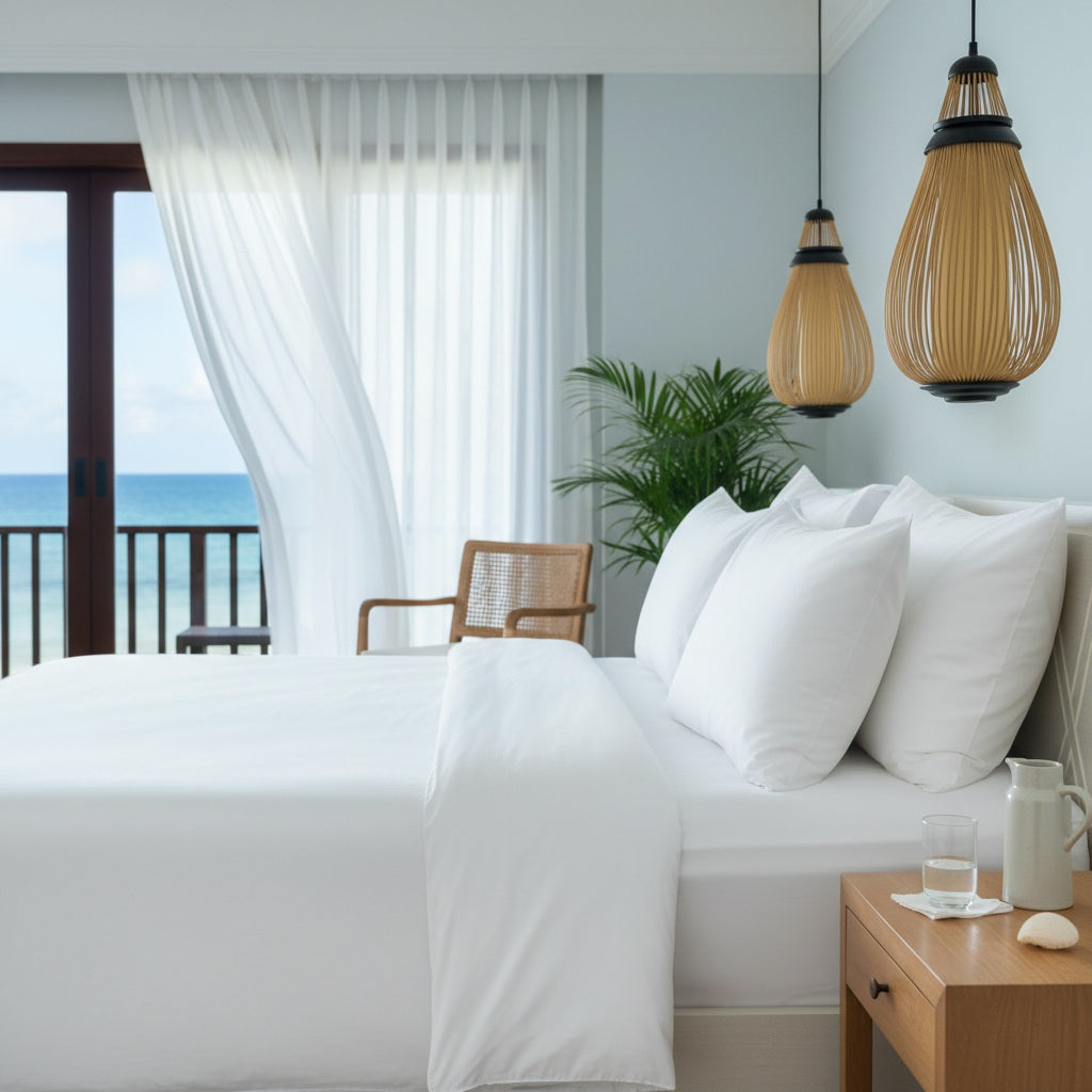 T-400 Mercerized Cotton Blend Satin Bed Linen