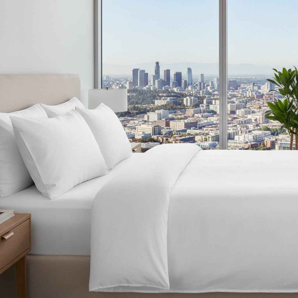 T-400 Mercerized Cotton Blend Satin Bed Linen