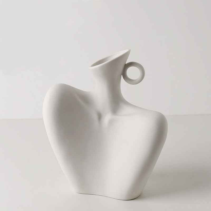 Ceramic Simple White Vase Nordic Home Decoration